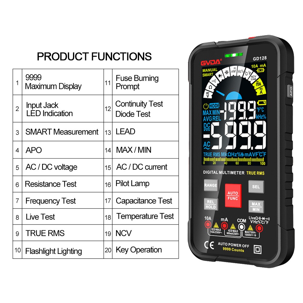 2 Ture RMS Multimeter
