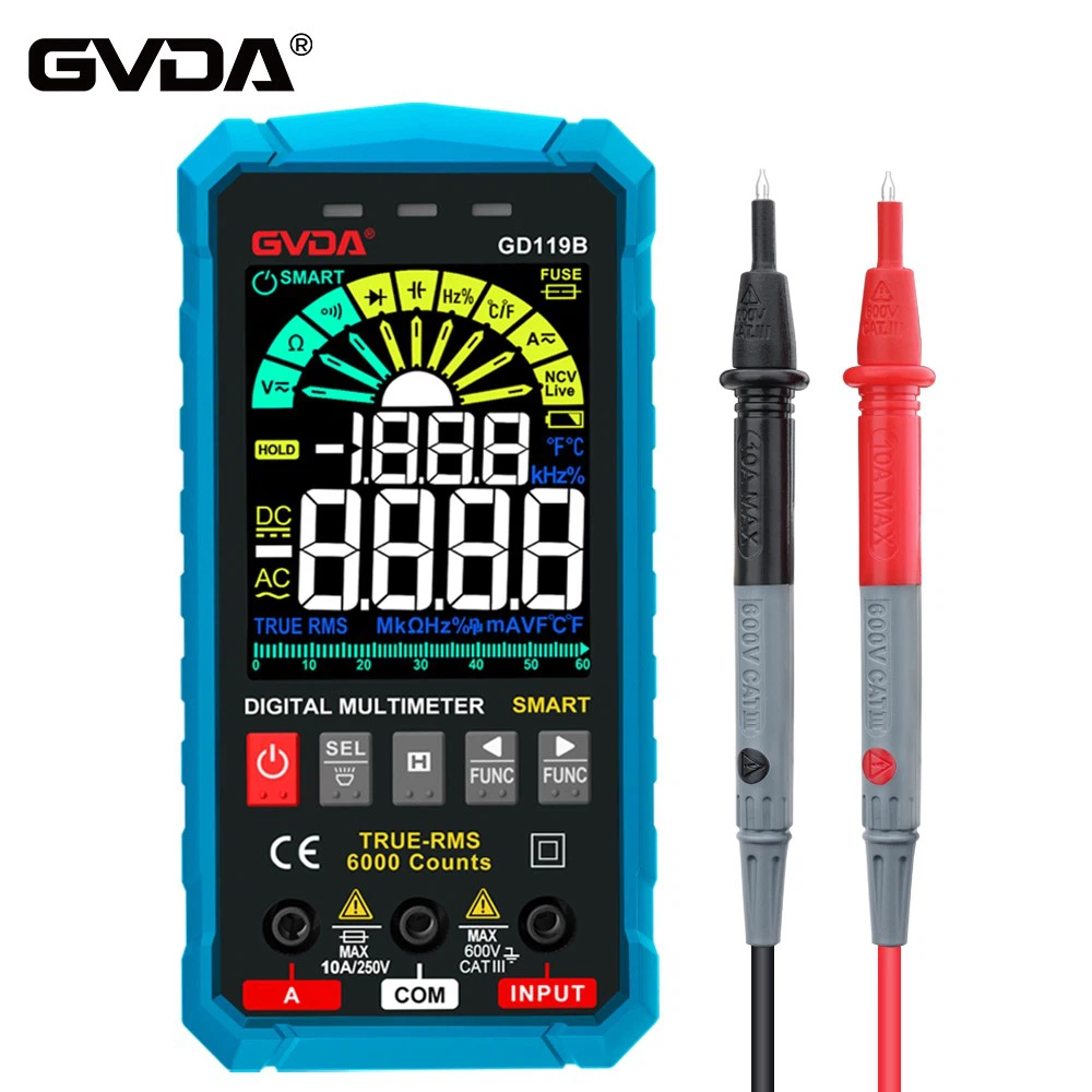 1 Digital multimeter blue color 1 Digital multimeter blue color
