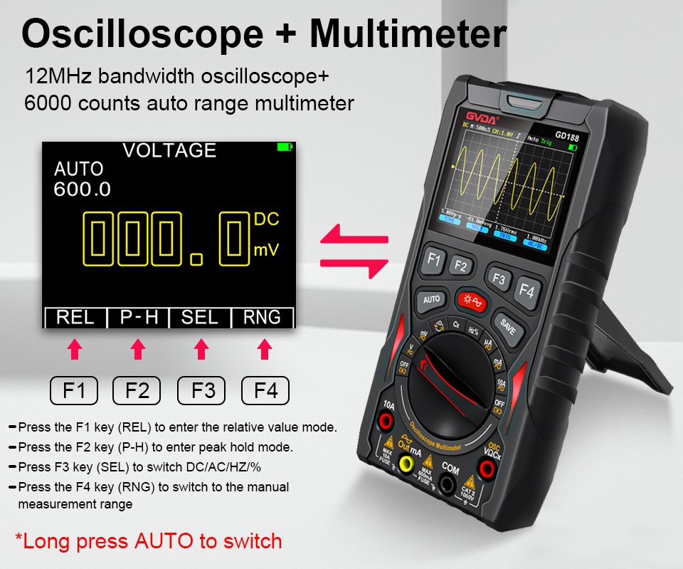 GD18804 3 In 1 Oscilloscope - GD18804 3 In 1 Oscilloscope -