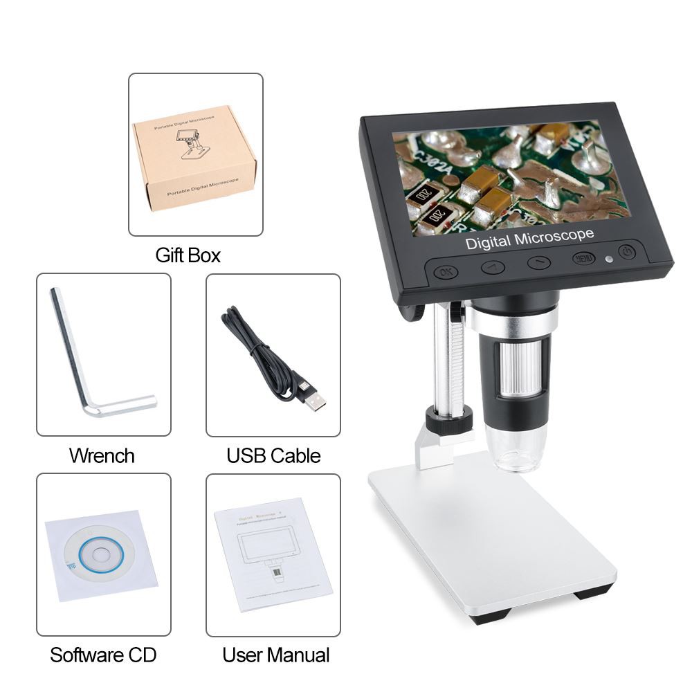what parts do digital microscopes need to be equipped with