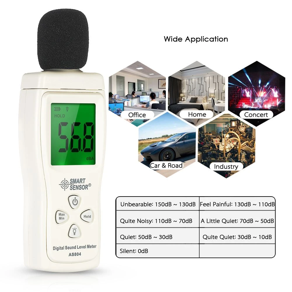 Spefication Of Sound Level Meter AS804