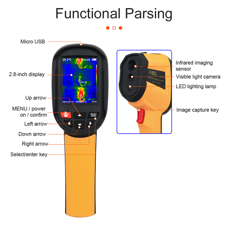 Handheld Infrared Thermal Imager -20 To 550℃