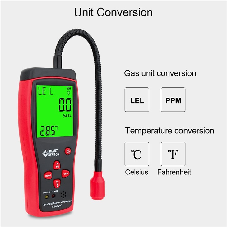 Combustible Gas Lead Detector With LCD Display