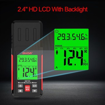 Use a moisture tester to examine the properties and moisture content of wood.