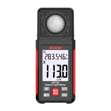 Be aware of the temperature in the area when using the UV light meter.