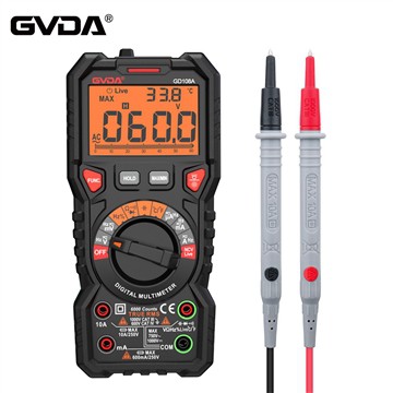 USA Customer Order 1000pcs GVDA GD108A Digital Multimeter TRMS 6000 Counts Vo...