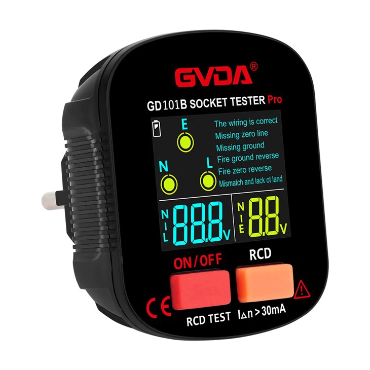 Digital Color Screen Socket Tester