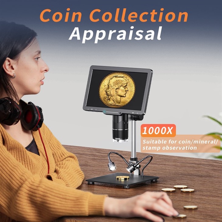 10.1inch 3 Lens Electron Soldering Microscope high quality