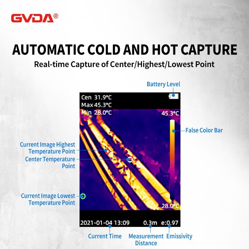 Handheld Rechargeable Thermal Imaging Camera -20 ℃ To 550 ℃ high quality